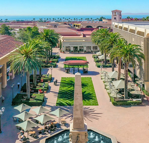 Fashion Island plaza. 