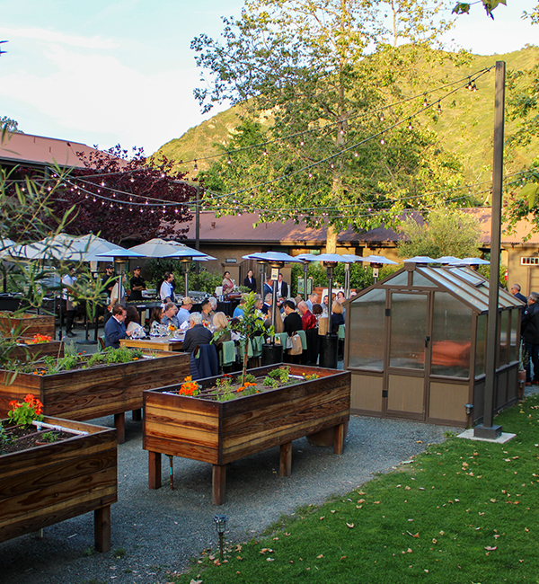 Chef's Garden Eating Area