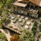 An aerial view of the property