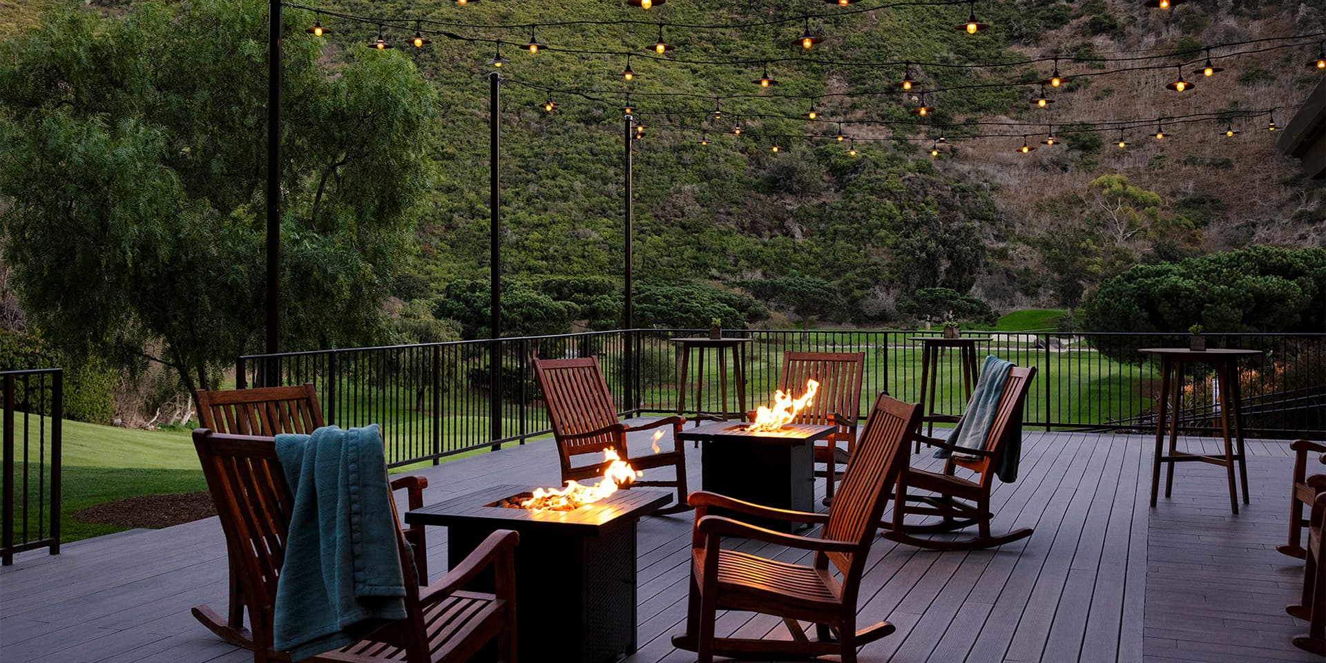 An evening on the patio