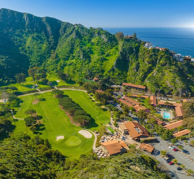 aerial view of Orange County