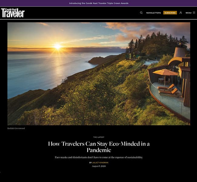 A screenshot of the Conde Nast article