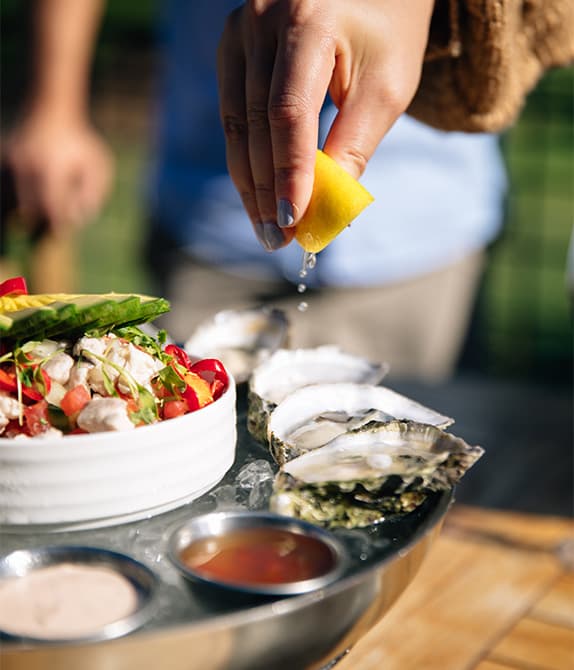 A seafood tower