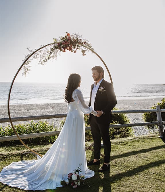 A ceremony on the beach