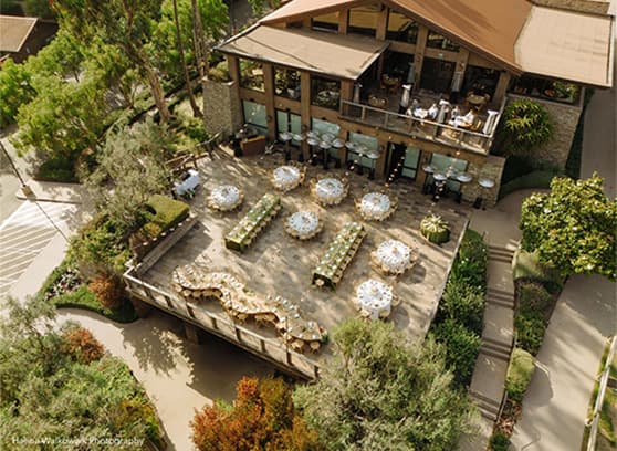 Outdoor meeting space