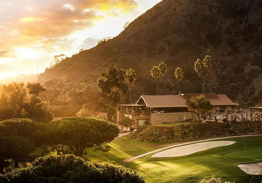 sunrise over the Resort